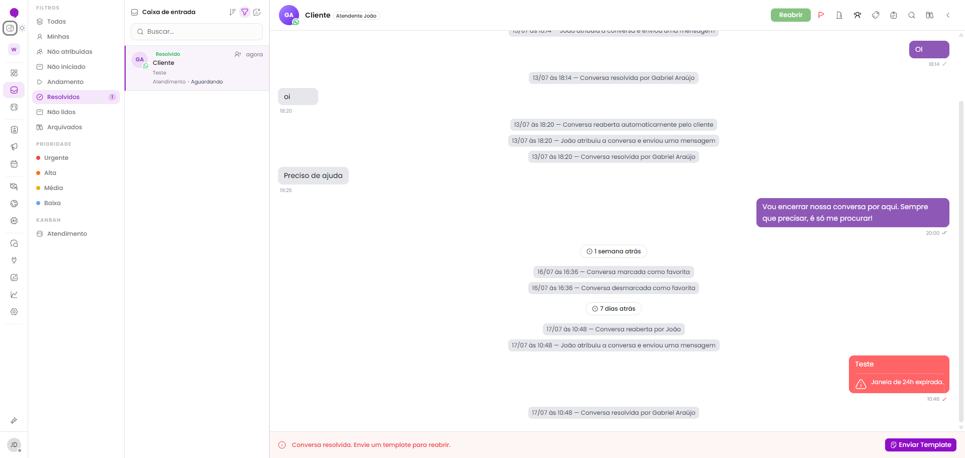 Preview da plataforma Weetz